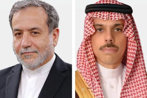 الأمير فيصل بن فرحان والوزير عباس عراقجي (الخارجية السعودية)