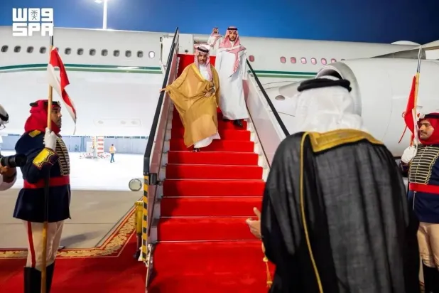 Saudi Minister of Foreign Affairs Prince Faisal bin Farhan bin Abdullah arrived in Manama on Wednesday. (SPA)