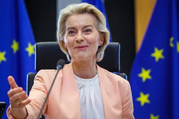 European Commission President Ursula von der Leyen chairs the EU Commission's weekly College meeting in Brussels, Belgium, 24 June 2026. EPA/OLIVIER MATTHYS