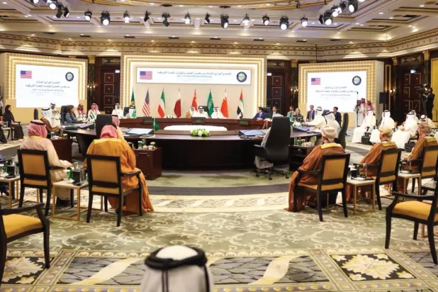اجتماع وزراء خارجية مجلس التعاون الخليجي ووزير الخارجية الأميركي ماركو روبيو في البحرين (مجلس التعاون)