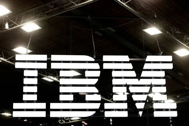 FILE PHOTO: The IBM logo is seen during the Viva Technology conference dedicated to innovation and startups at Porte de Versailles exhibition center in Paris, France, June 12, 2025. REUTERS/Benoit Tessier/File Photo