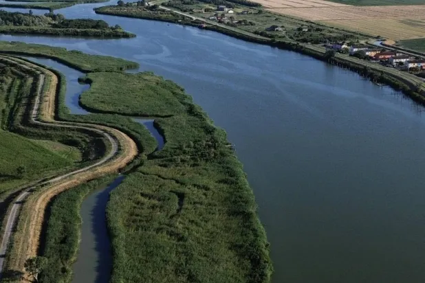 The Po River has never fallen this low so early in the year. Stefano RELLANDINI / AFP
