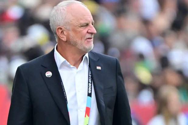 Iraq's head coach Graham Arnold looks on during the FIFA World Cup 2026 group stage match Senegal against Iraq, in Toronto, Canada, 26 June 2026. (EPA)