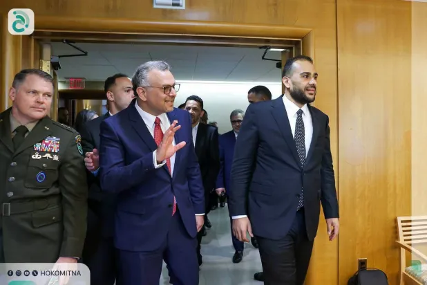 مسعد بولس مستقبلاً الزوبي في واشنطن (منصة حكومتنا التابعة للوحدة)