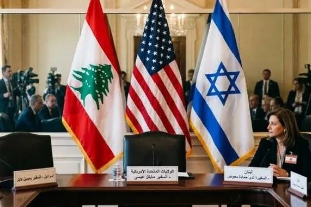 من افتتاح جلسة المفاوضات الخامسة في واشنطن (الوكالة الوطنية للأنباء - لبنان)