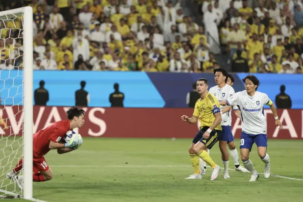من نهائي «أبطال آسيا 2» بين النصر وأوساكا في الرياض (تصوير: عبد العزيز النومان)