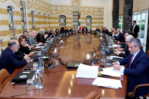جلسة لمجلس الوزراء برئاسة رئيس الجمهورية العماد جوزيف عون في بعبدا (الرئاسة اللبنانية)
