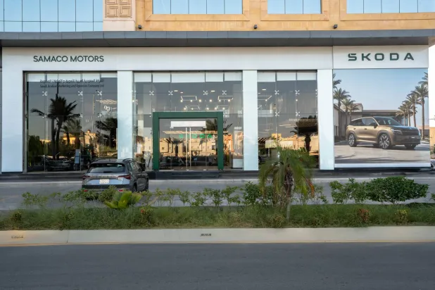 صالة عرض شركة «سكودا» التشيكية في السعودية (الشرق الأوسط)