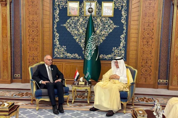 وزير البيئة والمياه والزراعة السعودي عبد الرحمن الفضلي يلتقي وزير الموارد المائية والري المصري هاني سويلم في جدة (وزارة الري المصرية)