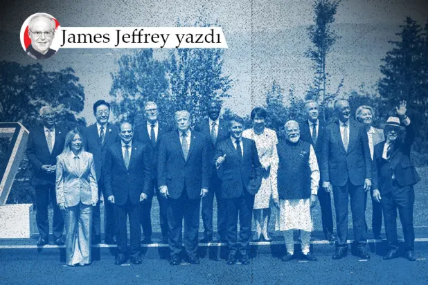 G7 Zirvesi sırasında Fransa'nın doğusundaki Evian şehrinde çekilen aile fotoğrafı, 16 Haziran 2026 (AFP)