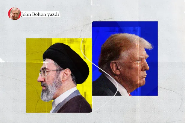 Donald Trump ve Mücteba Hamaney (Independent Arabia)