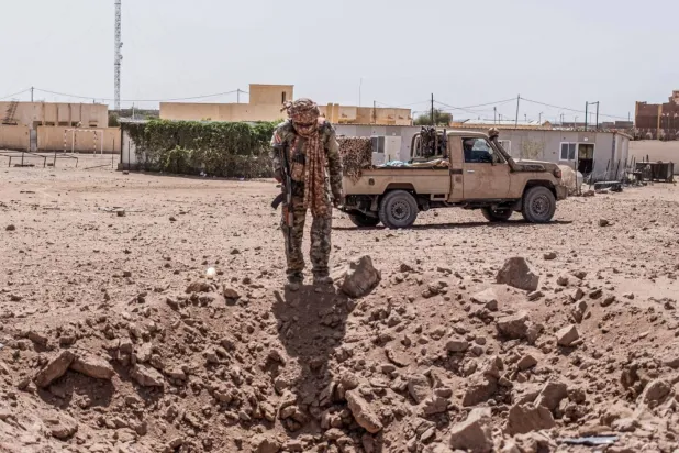 Son saldırılar sırasında Kidal şehri Azawad Kurtuluş Cephesi güçlerinin kontrolüne geçmesi, Yönetim Konseyi’ne ağır bir darbe indirdi (AFP)