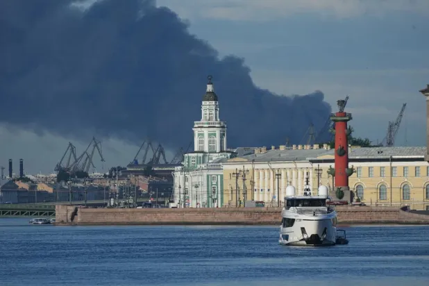 Ukrayna ordusu, 3 Haziran'da St. Petersburg'daki rafineriyi vurmuştu (AP)