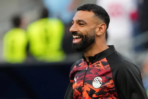  Egypt's Mohamed Salah (10) smiles before the World Cup Group G match between Egypt and Iran in Seattle, Friday, June 26, 2026. (AP) 