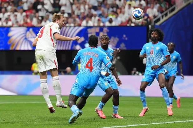 Harry Kane, Kongo Demokratik Cumhuriyeti'ne karşı İngiltere'nin ilk golünü attı (DPA)