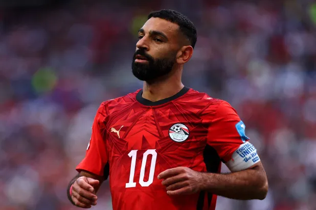 محمد صلاح خلال مباراة مصر وإيران في سياتل (أ.ف.ب)