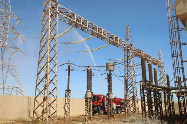 محطة كهرباء في زليتن بغرب ليبيا (الشركة العامة للكهرباء)