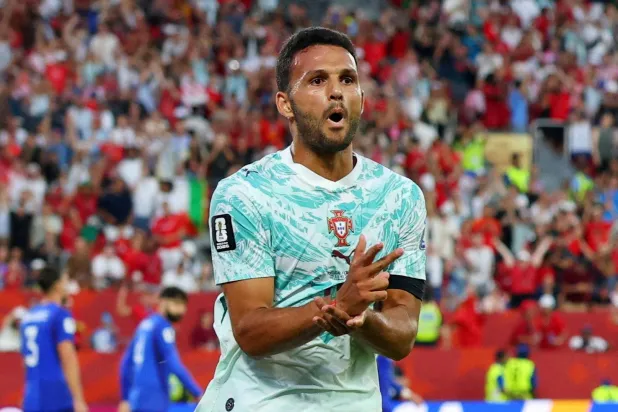 غونزالو راموس مهاجم المنتخب البرتغالي (رويترز)