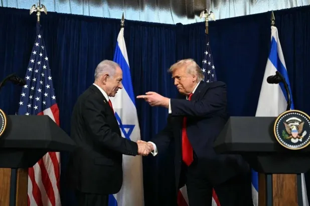 Trump and Netanyahu at Mar-a-Lago on December 29, 2025. (AFP via Getty Images)