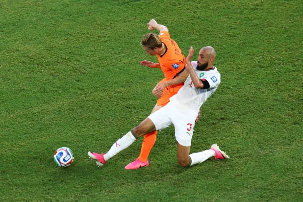 هولندا خسرت من المغرب بركلات الترجيح (رويترز)