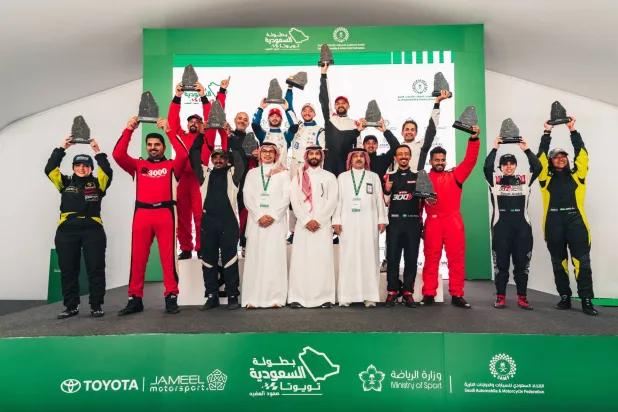 أسدل الستار على منافسات الجولة الافتتاحية من بطولة السعودية لصعود الهضبة (الاتحاد السعودي للسيارات)
