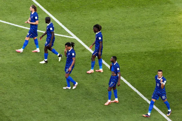 منتخب فرنسا يستعد لمعركة قوية ضد المغرب (أ.ف.ب)