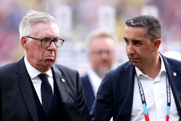المدرب الإيطالي كارلو أنشيلوتي المدير الفني للبرازيل (أ.ف.ب)
