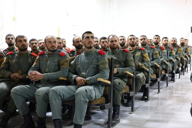 من إحدى الجلسات التدريبية على مكافحة المخدرات (الداخلية السورية)