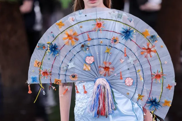  A model presents a creation for Christian Dior for the Women Haute Couture Fall/Winter 2026-2027 collection as part of the Paris Fashion Week, in Paris, on July 6, 2026. (AFP) 