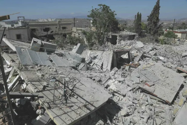 This picture shows the destruction in the southern Lebanese village of Froun on June 30, 2026. (AFP)