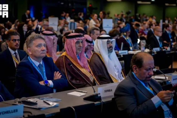 جانب من الوفد السعودي المشارك (واس)