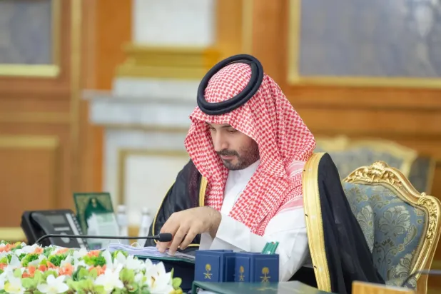 Veliaht Prens  Muhammed bin Selman, salı günü Cidde'de düzenlenen Bakanlar Kurulu toplantısına başkanlık etti. (SPA)