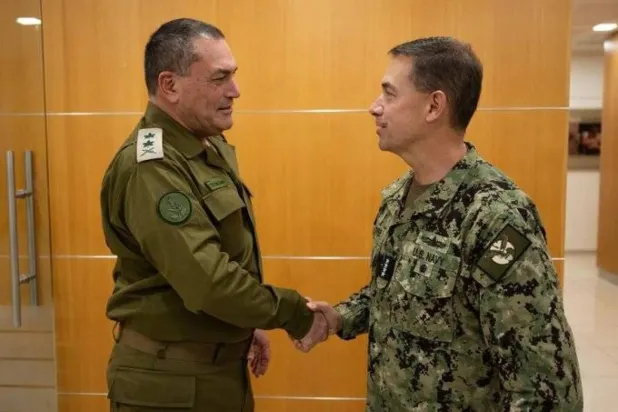US Central Command commander Admiral Brad Cooper visits Israel on Sunday at the invitation of Israeli military Chief of Staff Eyal Zamir to strengthen military coordination and the defense partnership between the two sides. (Israeli military/X)
