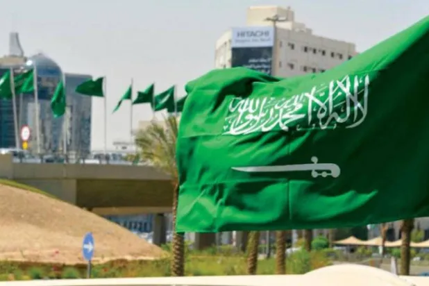 The Saudi flag. File/Asharq Al-Awsat