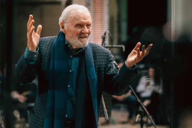 10 July 2026, ---: Undated handout photo of Anthony Hopkins recording his new album for Decca Classics. Photo: Charlie Gray/PA Wire/dpa