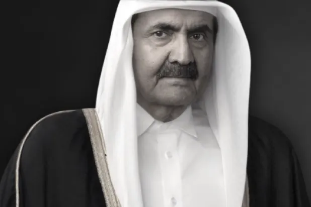 أمير قطر السابق الشيخ حمد بن خليفة آل ثاني (الشرق الأوسط)