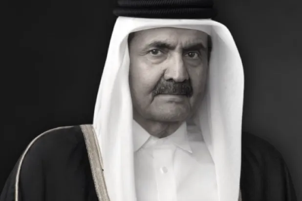 Former Qatari Emir Sheikh Hamad bin Khalifa Al Thani (Asharq Al-Awsat)