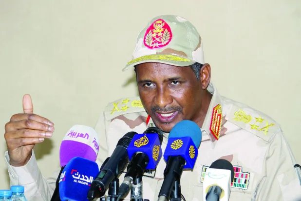 قائد «قوات الدعم السريع» محمد حمدان دقلو المعروف بـ«حميدتي» (رويترز)