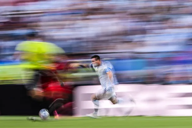 ليونيل ميسي نجم وقائد منتخب الأرجنتين (أ.ف.ب)