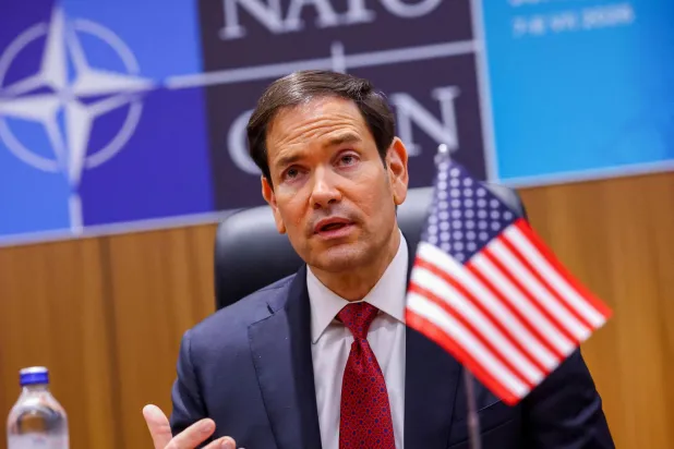 US Secretary of State Marco Rubio attends a trilateral meeting with Japanese Foreign Minister Motegi Toshimitsu and South Korean Foreign Minister Cho Hyun (not pictured) on the sidelines of the NATO Summit in Ankara on July 7, 2026. (AFP) 
