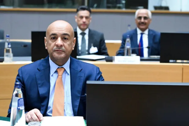 جاسم البديوي خلال مشاركته في «منتدى الأمن الإقليمي» الذي استضافته بروكسل الثلاثاء (التعاون الخليجي)