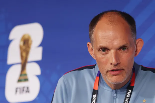 Football - FIFA World Cup 2026 - England Press Conference - Atlanta Stadium, Atlanta, Georgia, US - July 14, 2026 England manager Thomas Tuchel during the press conference. (Reuters)