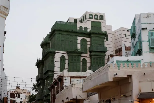 منزل خضع لأعمال ترميم وتجديد في منطقة جدة التاريخية غرب السعودية 21 أبريل (نيسان) 2025 (رويترز)