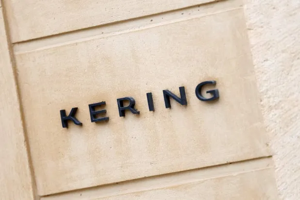 The logo of French luxury group Kering is seen at the company's headquarters in Paris, France, April 24, 2025. (Reuters)