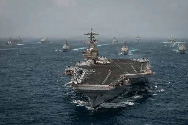 The US deploys two aircraft carriers and more than 20 US Navy warships across the Middle East (CENTCOM) 