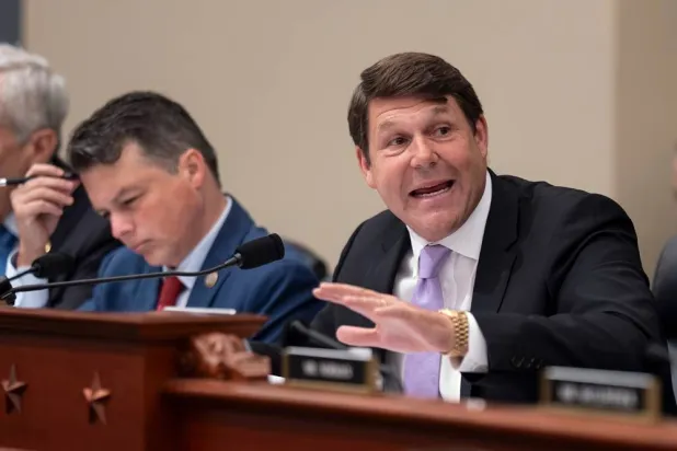  House Budget Committee Chairman Jodey Arrington, R-Texas, right, joined at left by Rep. Brendan Boyle, D-Pa., the ranking member, speaks during a markup on the Fiscal Year 2027 spending plan, at the Capitol in Washington, Thursday, July 16, 2026. (AP) 