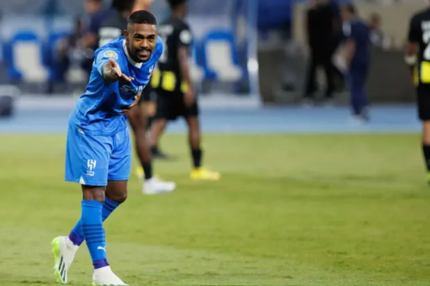 البرازيلي مالكوم جناح الهلال (تصوير: عبد الله الفالح)