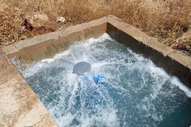 وصول المياه إلى «تل تمر» (صفحة روجافا الحدث)