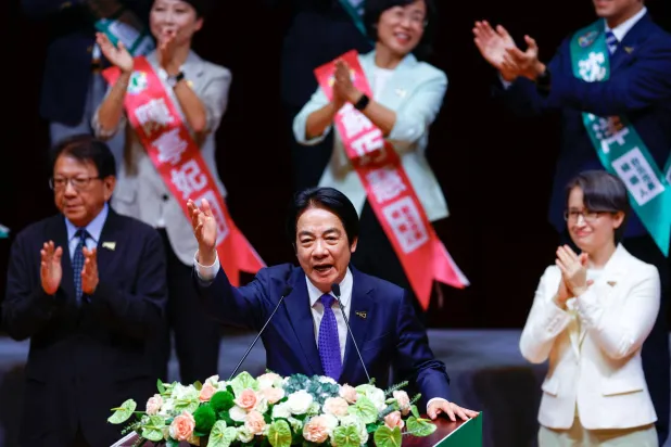  Taiwan President Lai Ching-te speaks at the annual congress of the ruling Democratic Progressive Party (DPP) in Taipei, Taiwan, July 19, 2026. July 19,2026. (Reuters)