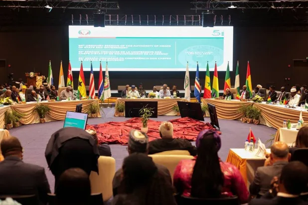Presidents and government representatives attend the 69th Economic Community of West African States (ECOWAS) Summit in Freetown, Sierra Leone, July 19, 2026. (Reuters)